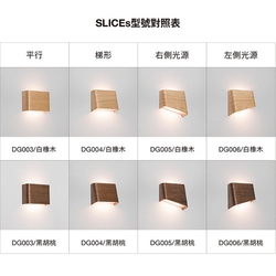 SLICEs LED 木製タッチウォールランプ∣デュアル光源切り替え∣右光源 12枚目の画像