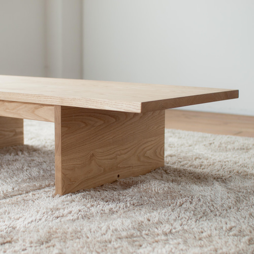 くりの2WAYローテーブル（幅120cm・国産栗材・オイル塗装）高さを変え