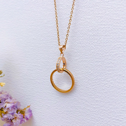 大切な指輪をネックレスに＊ 「細型」 リングホルダー ネックレス