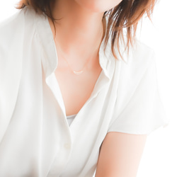 【送料無料】14kgf Bow Shape Necklace 7枚目の画像