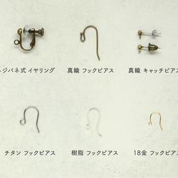 Fruit / earrings - Smoky quartz 4枚目の画像