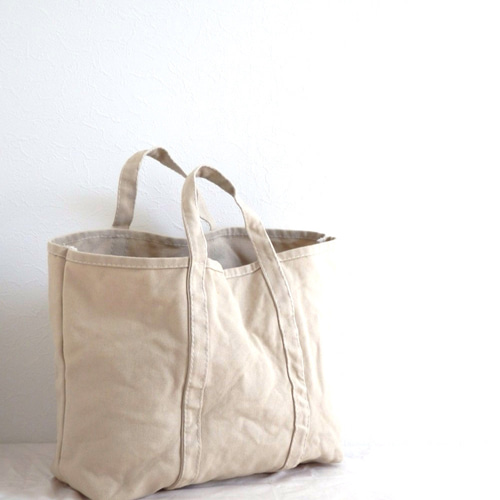 洗える帆布バッグ【A4対応】 BASIC TOTE BAG 帆布トート Msize