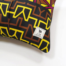 カンガのクッションカバー（ アフリカ布 ）45×45 アフリカンプリント 4枚目の画像