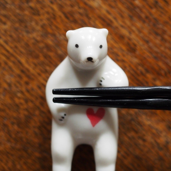 北極熊熊吉 筷子架 第1張的照片