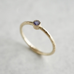 Amethyst birthstone ring [R050K18/K10AM] 第4張的照片