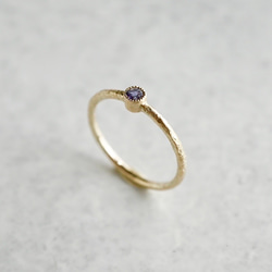 Amethyst birthstone ring [R050K18/K10AM] 2枚目の画像