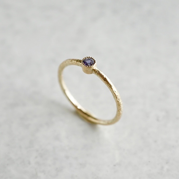 Amethyst birthstone ring [R050K18/K10AM] 2枚目の画像