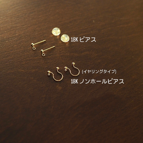 18K さくらんぼのピアス 【1月誕生石】creema限定 ピアス（スタッド