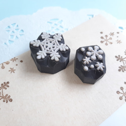 雪の結晶 冬の消しゴムはんこセット クリスマスカード 年賀状 はんこ
