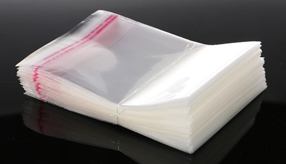 50枚 粘着シール付きOPP袋 70mmｘ50mm 厚さ 35μ(0.035mm) 梱包材 包装 1枚目の画像