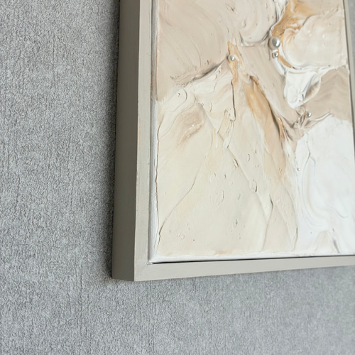 絵画　テクスチャーアート　現代アート　パネル　インテリア　モダン　白　シンプル 現代アート 2枚セット テクスチャーアート モダン アートパネル