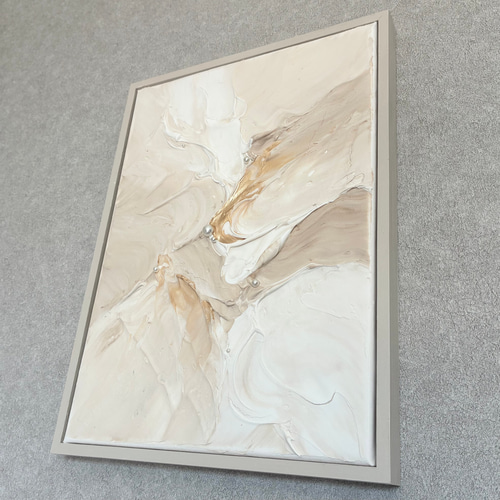 現代アート 35×26㎝ フレーム付き インテリア モダン アートパネル