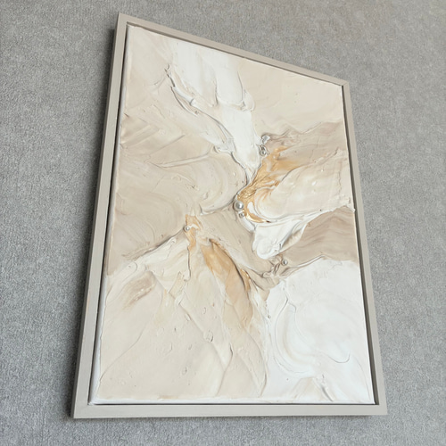 現代アート 35×26㎝ フレーム付き インテリア モダン アートパネル