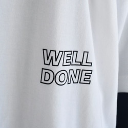 【NEW】オーバーシルエット半袖Tシャツ / WELL DONE / ホワイト / unisex 9枚目の画像
