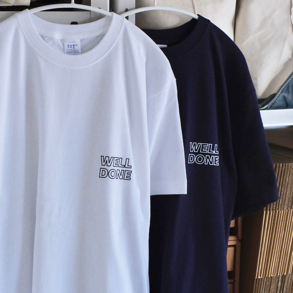 【NEW】オーバーシルエット半袖Tシャツ / WELL DONE / ホワイト / unisex 11枚目の画像