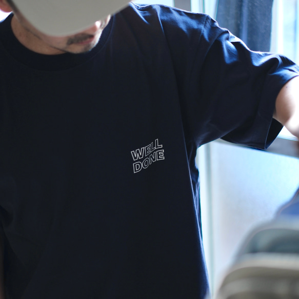 【NEW】オーバーシルエット半袖Tシャツ / WELL DONE / ホワイト / unisex 8枚目の画像