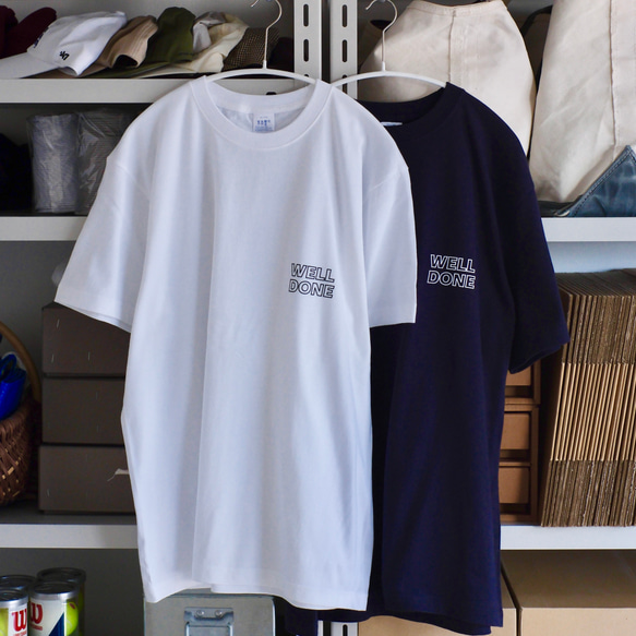 【NEW】オーバーシルエット半袖Tシャツ / WELL DONE / ホワイト / unisex 12枚目の画像