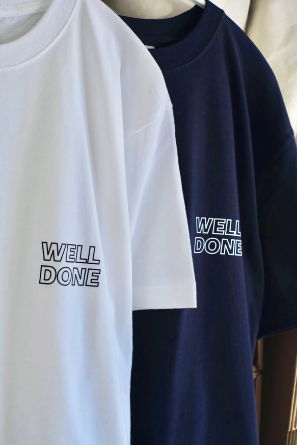 【NEW】オーバーシルエット半袖Tシャツ / WELL DONE / ホワイト / unisex 10枚目の画像