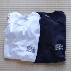 【NEW】オーバーシルエット半袖Tシャツ / WELL DONE / ホワイト / unisex 3枚目の画像
