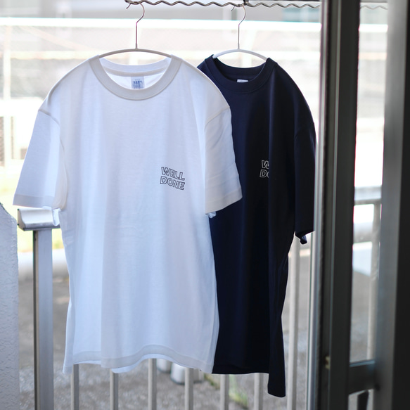 【NEW】オーバーシルエット半袖Tシャツ / WELL DONE / ホワイト / unisex 4枚目の画像