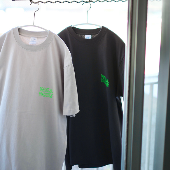【NEW】オーバーシルエット半袖Tシャツ /  WELL DONE / ライトグレー / unisex 7枚目の画像