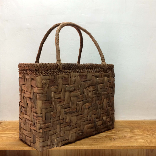 ぶどうつるbag 3 山葡萄のつる（皮）で編んだバッグ かごバッグ