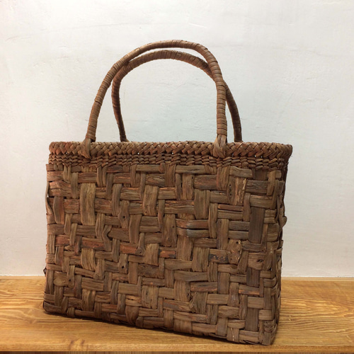 ぶどうつるbag 3 山葡萄のつる（皮）で編んだバッグ かごバッグ