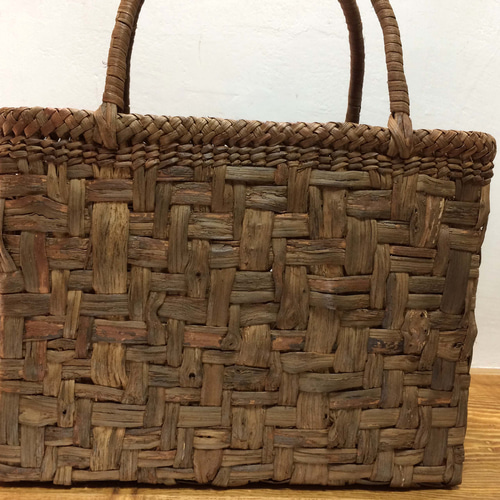 ぶどうつるbag 3 山葡萄のつる（皮）で編んだバッグ かごバッグ