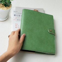 ロロマレザー】バイカラーシステム手帳 バイブルサイズ 手帳 A.C.M