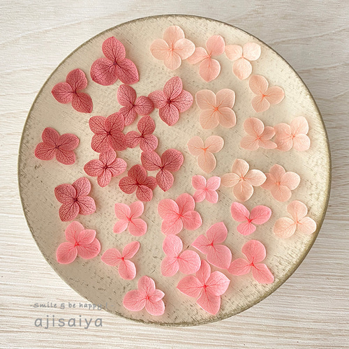 リニューアル 】あじさい 花びら【国産 アナベル・NEWピンクmix 30枚