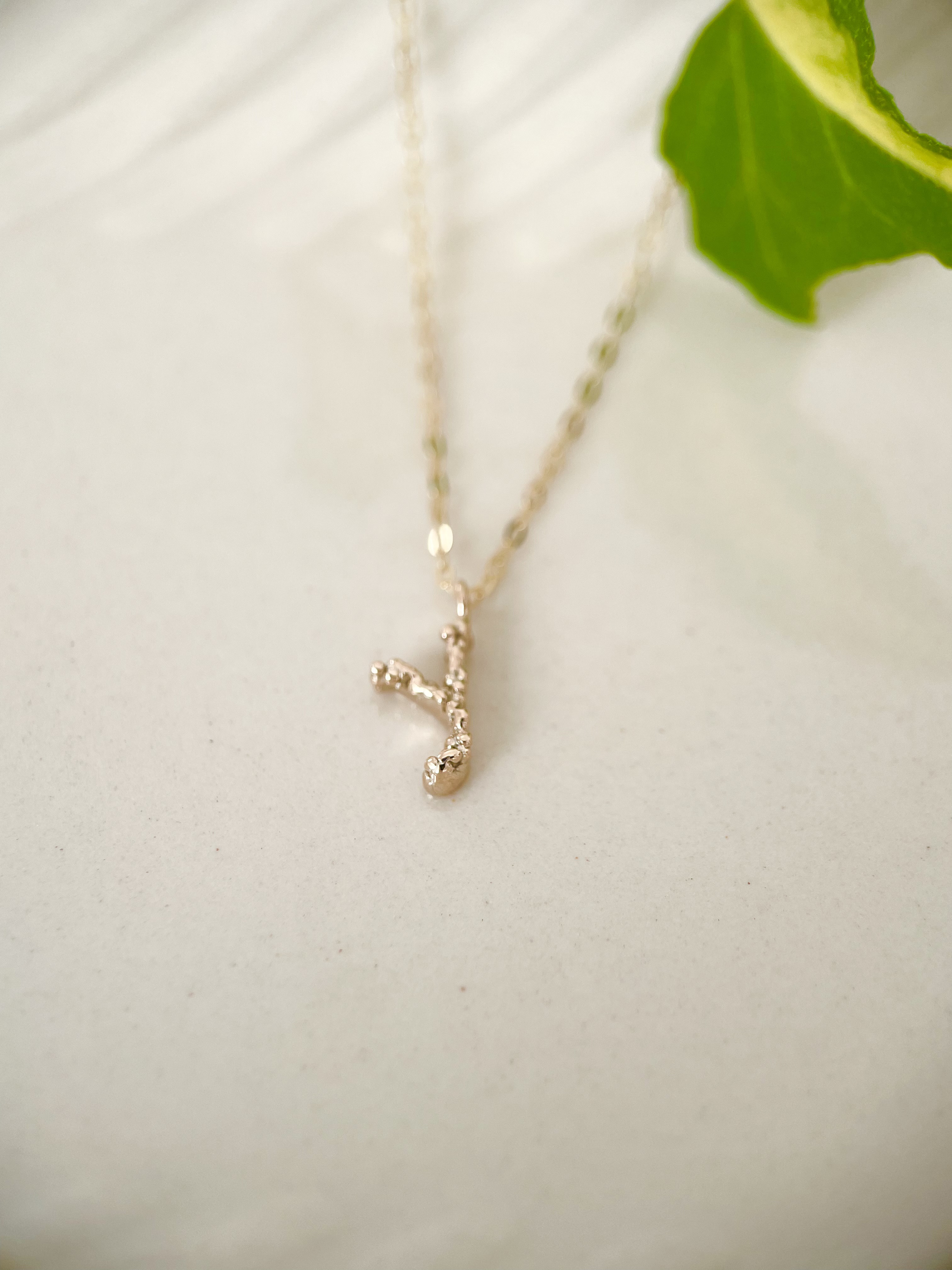 Dot(ドット）イニシャルネックレス【y】