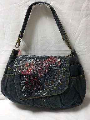 ジーンズのきらきらバッグ　1