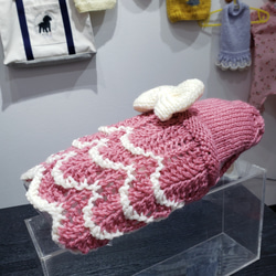 犬服♪手編みフリルワンピース 2枚目の画像