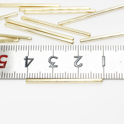 【14個】角パイプパーツ30×1.5mm《PI-011》（金色） 7枚目の画像