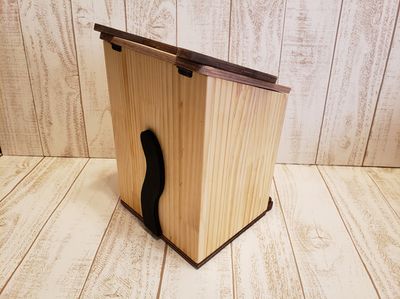 木製貓垃圾桶 | 集塵盒（可訂做，顏色可指定） 第7張的照片