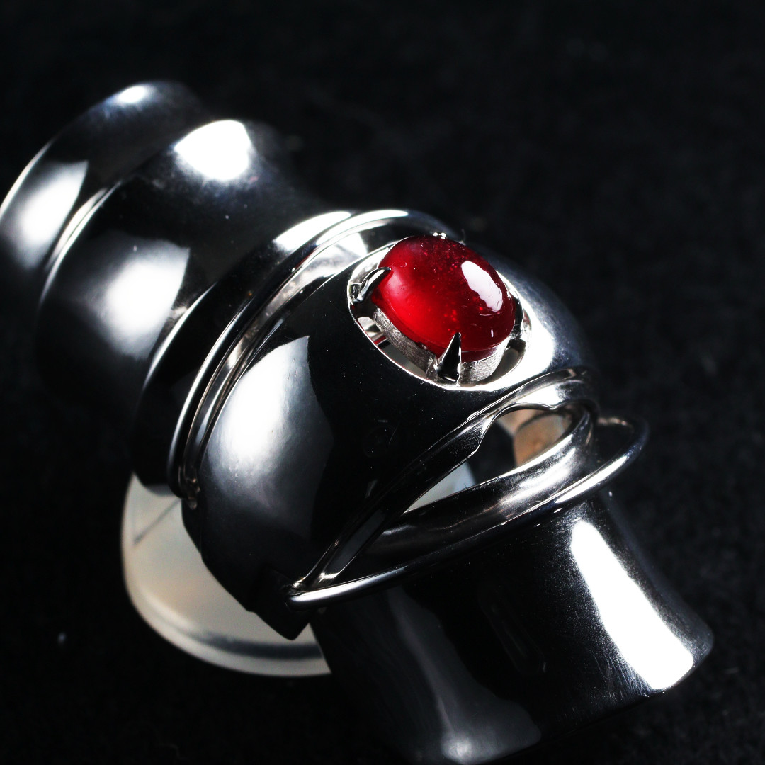 2.0ct ナチュラルルビーアーマーリング10号