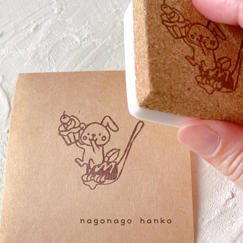 スプーンデザート消しゴムはんこ はんこ・スタンプ なごなご 通販