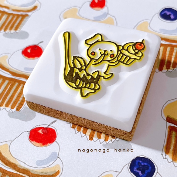 スプーンデザート消しゴムはんこ はんこ・スタンプ なごなご 通販