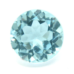 天然石材散裝批發藍色托帕石 (bluetopaz) 圓形切割 btp-r 1mm10 件套 第1張的照片