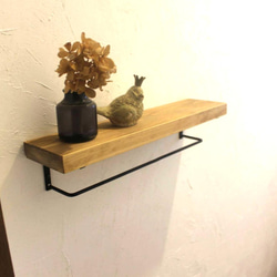 ハートのティッシュシェルフ タオルホルダーつき タオルハンガー