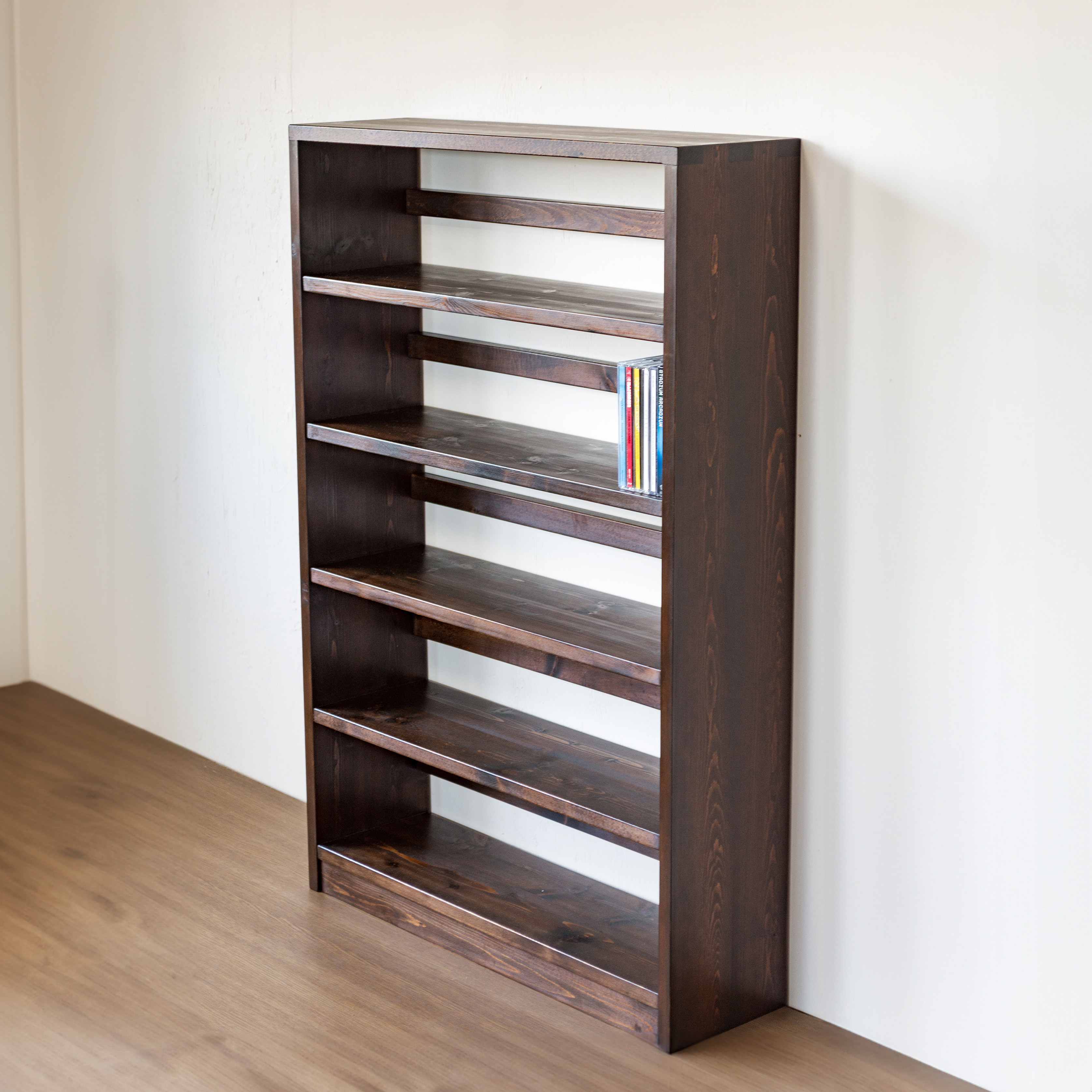 CDラック／ダークブラウン