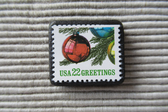 美國聖誕花環郵票胸針3069 第1張的照片