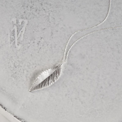 Elm leaf necklace [P078SV] 2枚目の画像