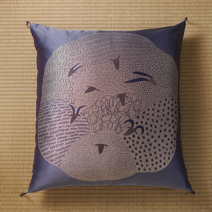 座布団カバー 【ひつじ】 正月 新年 お祝 祝寿 干支 十二支 未 モダン 祝事 金襴 八端判 59×63 ひつじ