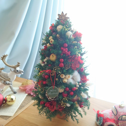 「Creema限定」　復刻、クリスマスツリー　ヒムロスギとたくさんの実と小花と 7枚目の画像