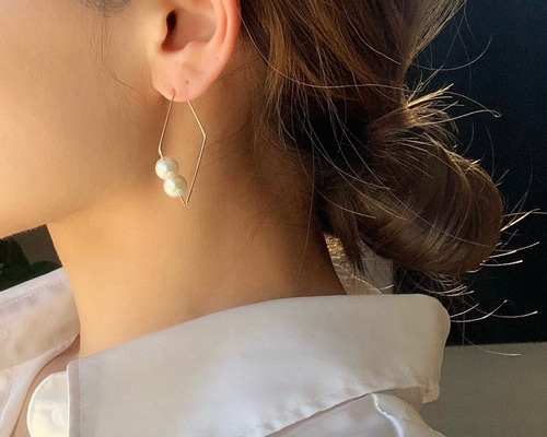 ♡フレンチラベンダーピアス♡14kgfピアス(イヤリング変更可) ♡フレンチラベンダーピアス♡14kgfピアス(イヤリング変更可)