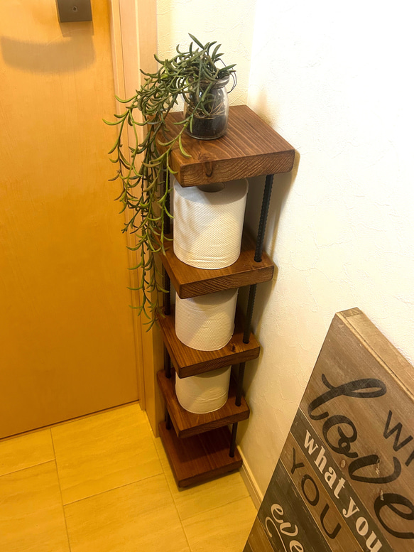 再販】お部屋の角にピッタリ❣️スリムコーナーラック/アイアン脚/収納