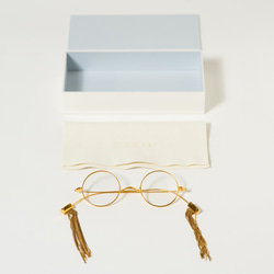 Japanese made jewelry glasses "BOOKART Fringe_gold" 第7張的照片