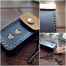 【受注製作】【YKK】 オーダーメイドなカラフルスマートキーケース 【送料無料】 2枚目の画像