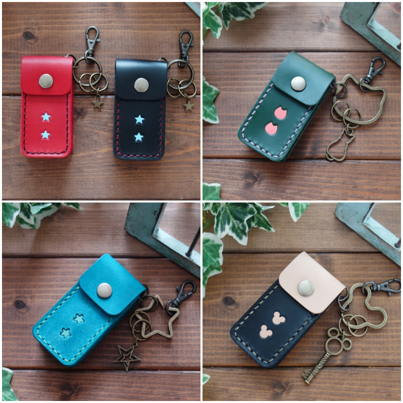 【受注製作】【YKK】 オーダーメイドなカラフルスマートキーケース 【送料無料】 17枚目の画像